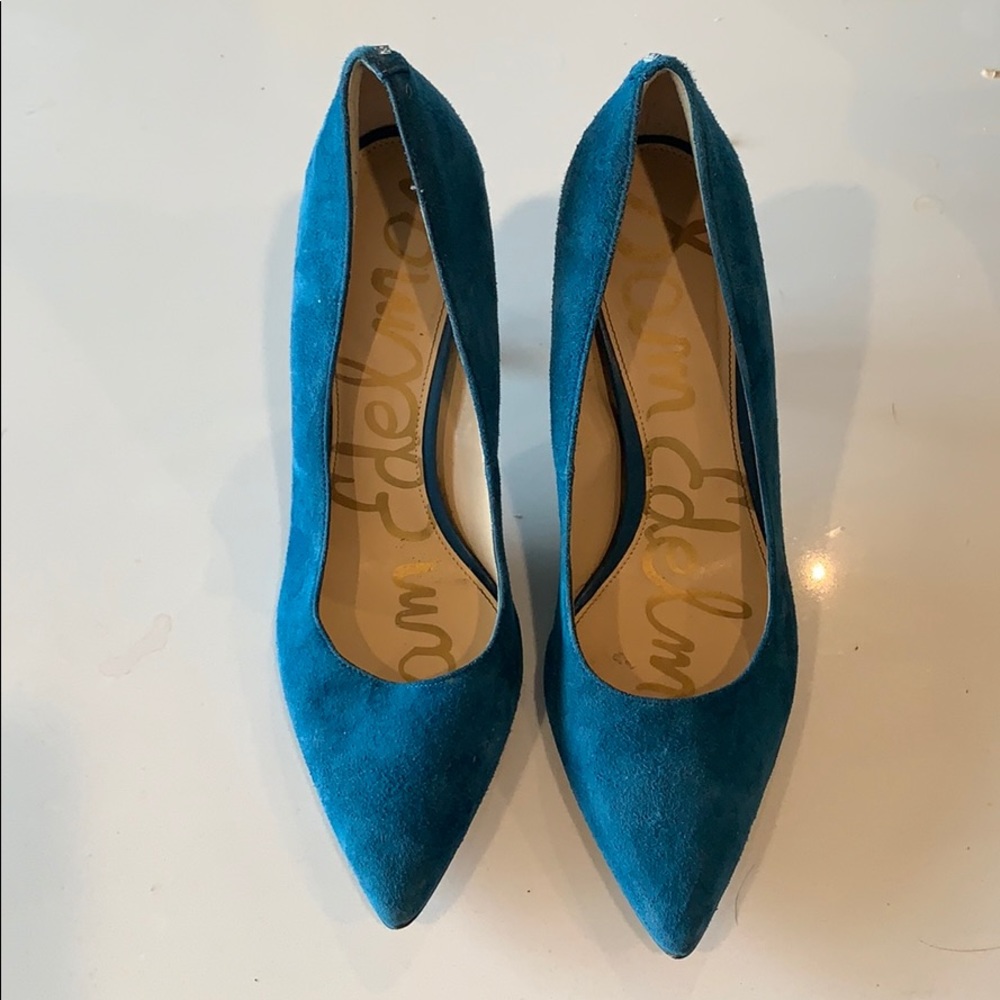 Blue Suede Sam Edelman Heels